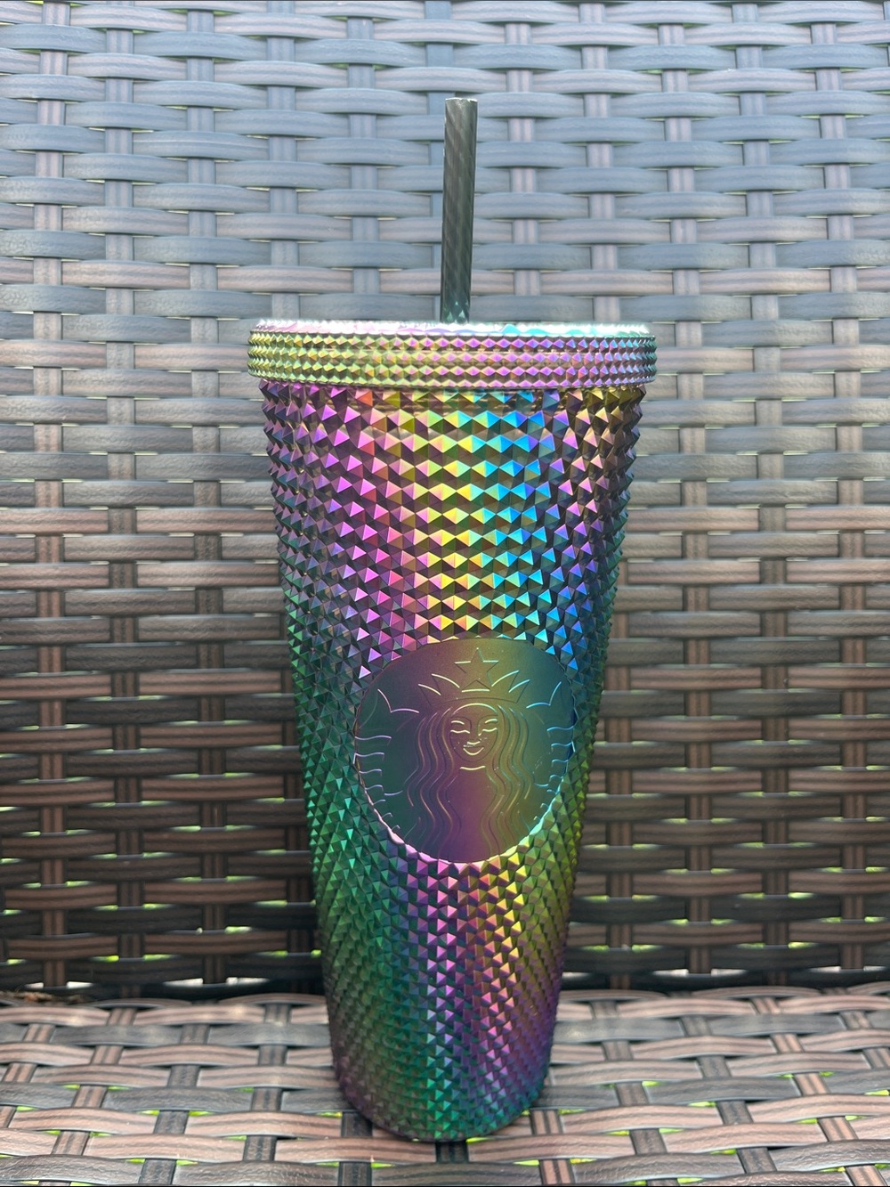 Starbucks Iridescent Studded 24oz Tumbler - Cup Green/Purple/Blue Holographic
